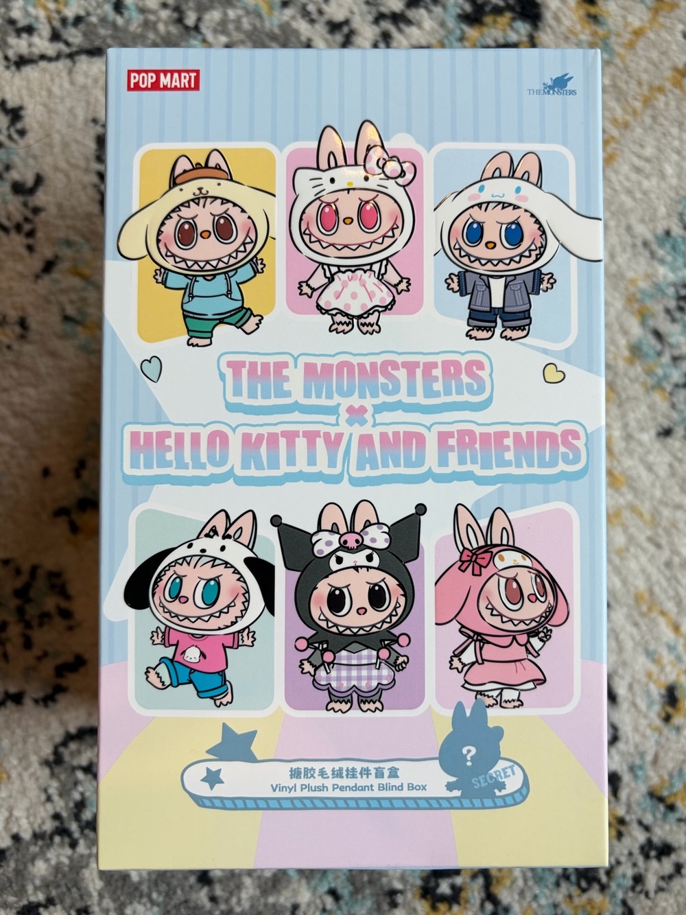 NWT POP MART The Monsters Hello Kitty & Friends Vinyl Plush Pendant My Melody